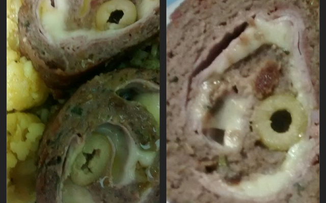 Rocambole de carne moída