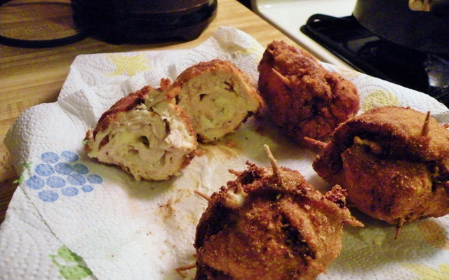 Empanado de frango recheado