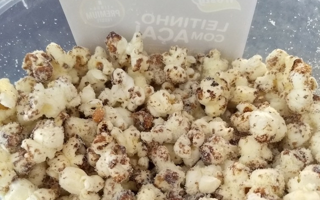 Pipoca com leite ninho