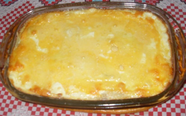 Macaxeira gratinada