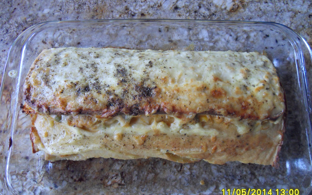 Rocambole de arroz cozido