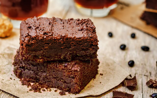 Brownie de feijão preto - sem glúten