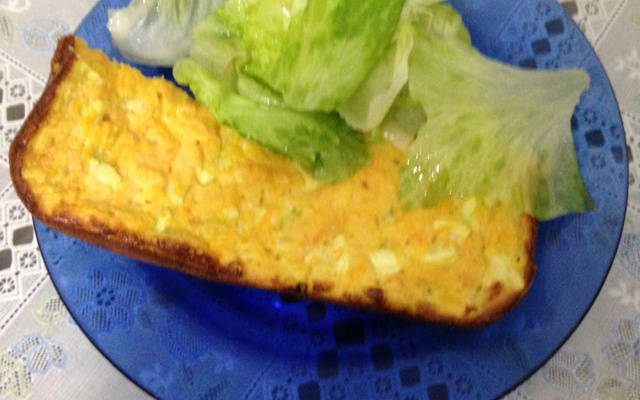 Ometele light de forno com abobrinha - Bavaresco