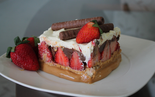 Torta sensação de morango