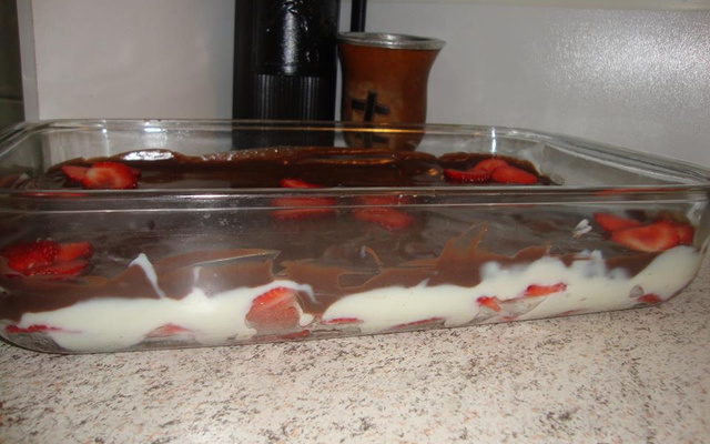 Bombom gigante de morango