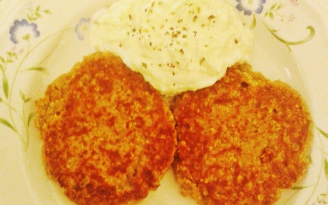 Hambúrguer de atum com aveia