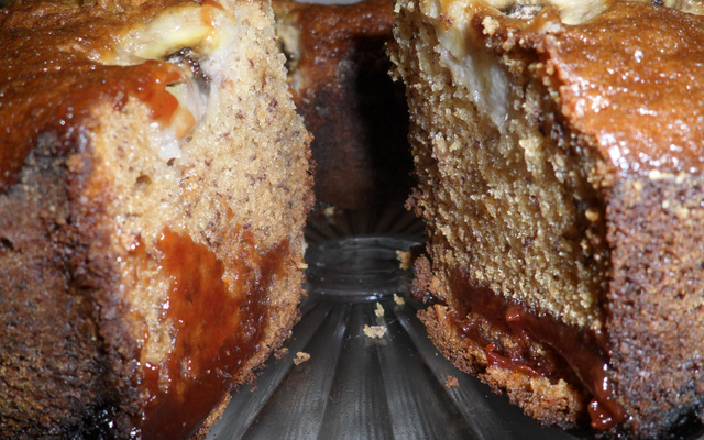 Bolo de banana com goiabada