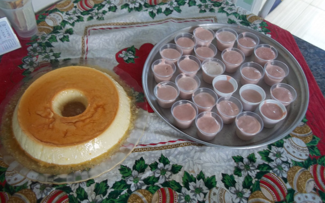 Pudim de calda de laranja - econômico