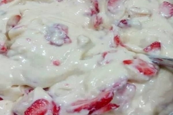 Recheio de morango para bolo