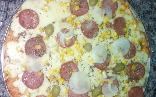 Pizza de pão de forma