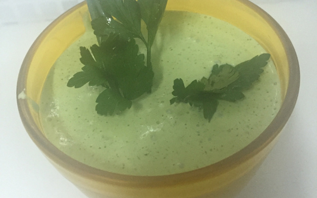 Molho verde delicioso