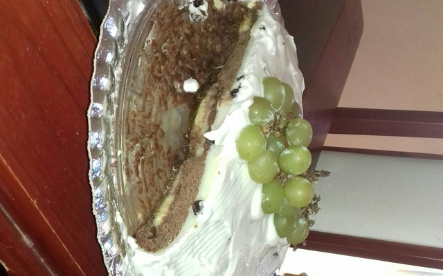 Bolo de chocolate com banana