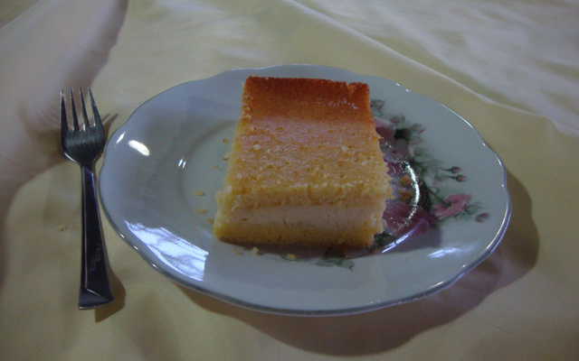 Bolo cremoso de fubá