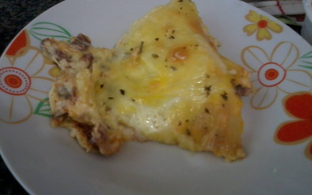 Escondidinho de carne seca com aipim