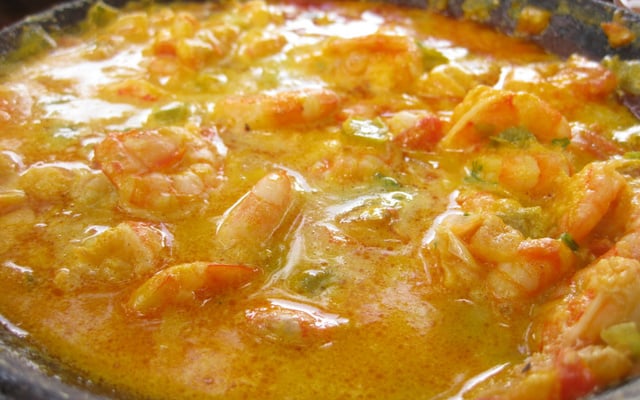 Camarão com catupiry à moda fontana