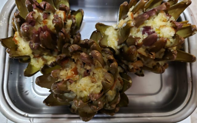Alcachofra recheada