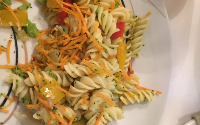 Macarrão com legumes