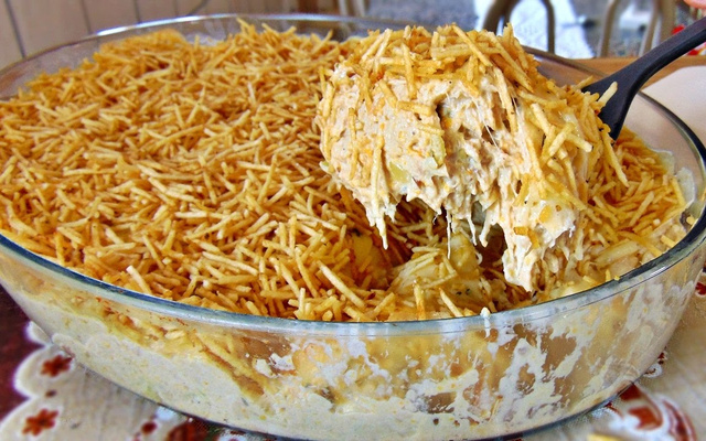 Fricassê de frango da Fefê