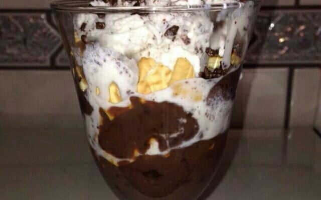 Taça pavê de brigadeiro