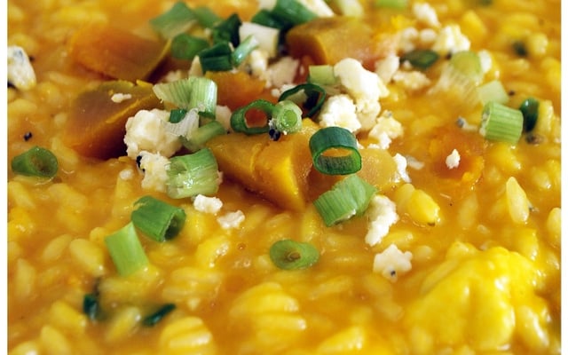 Risoto de Milho e Abóbora