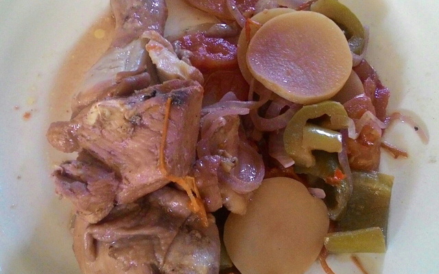 Frango ao vinho tinto