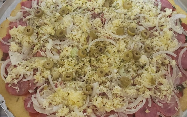 Pizza low carb couve-flor Saraiva