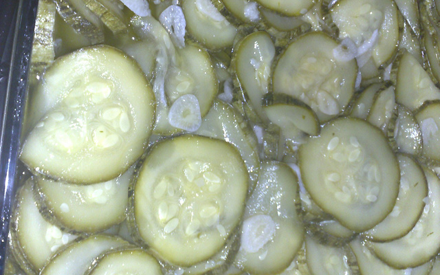 Abobrinha italiana em conserva