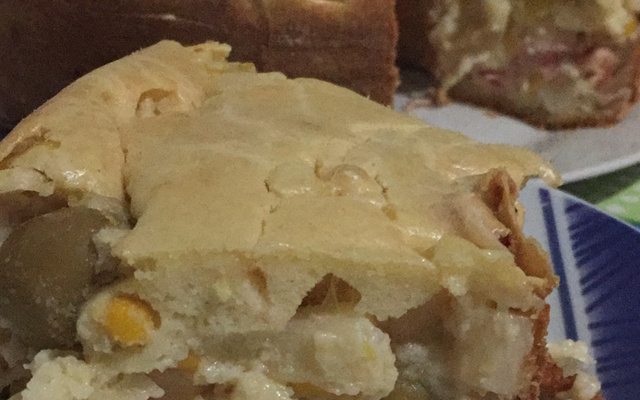 Torta de palmito com azeitonas
