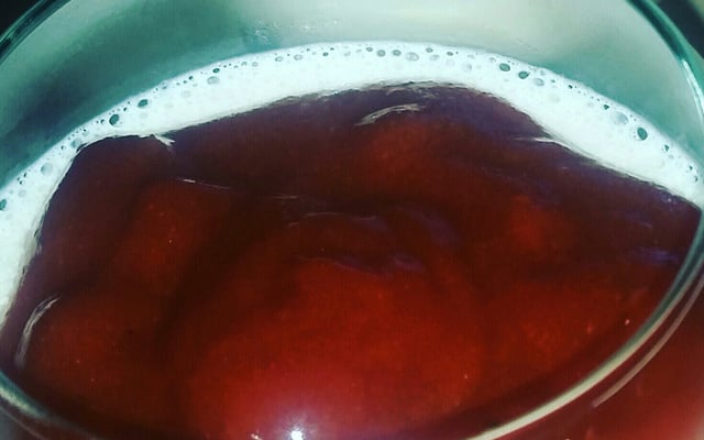 Mousse de queijo com goiabada