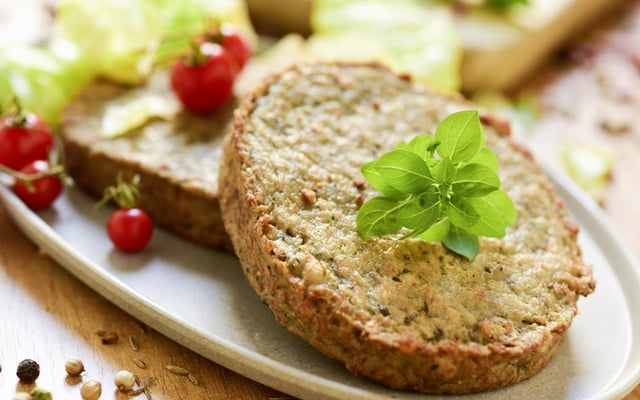 Hambúrguer de grão de bico