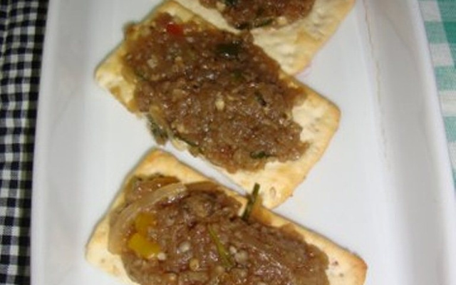 Antepasto de berinjela do Lúcio Cezar