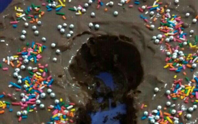 Bolo de chocolate de liquidificador