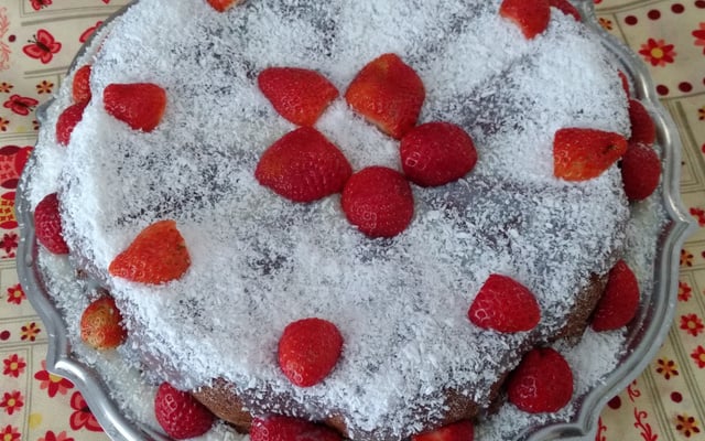 Bolo de morango
