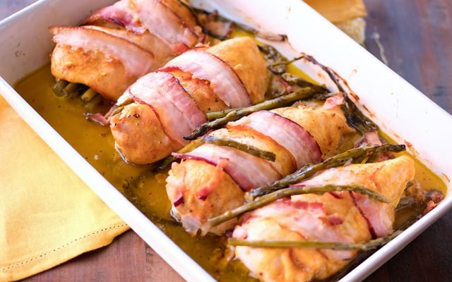 Frango com aspargos 
