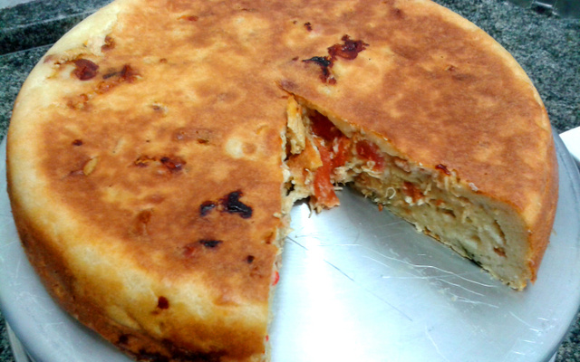 Torta cremosa de frango