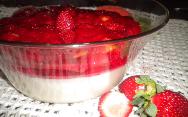 Morangos ao creme de leite