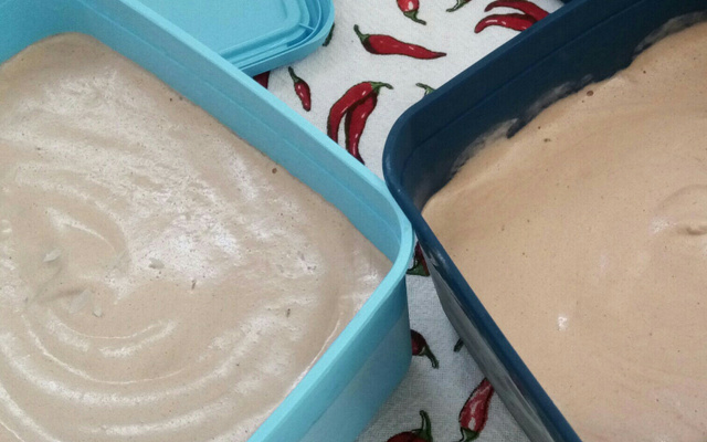 Sorvete de chocolate simples