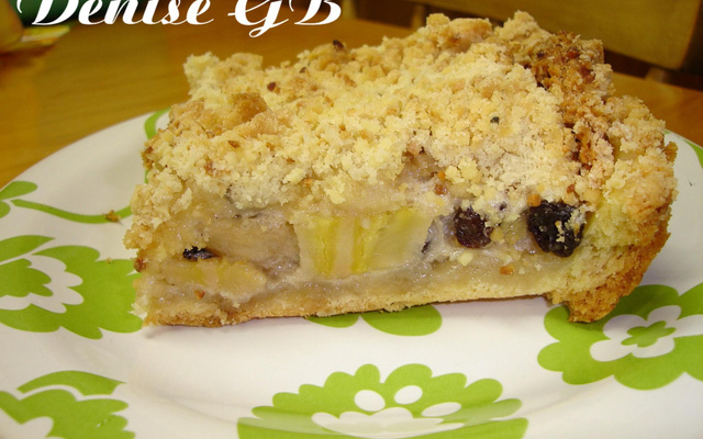 Torta de banana crocante