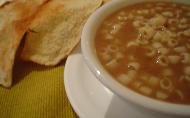 Sopa de feijão (Restaurante Arabesco)