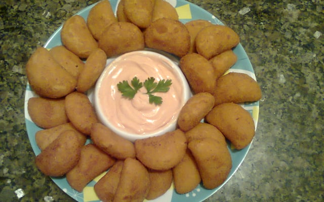 Risólis de camarão