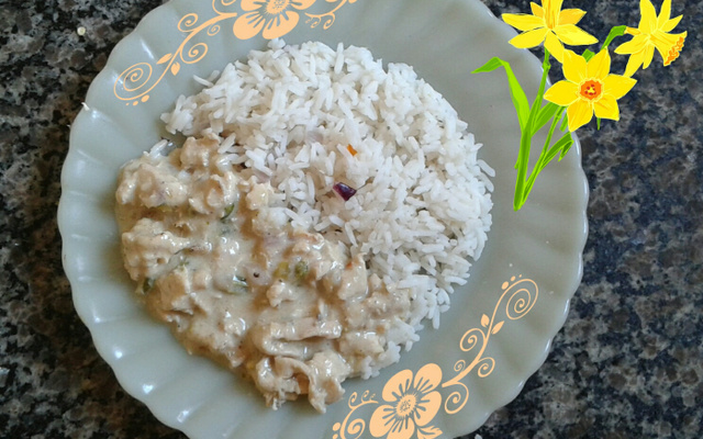 Frango cremoso com queijo