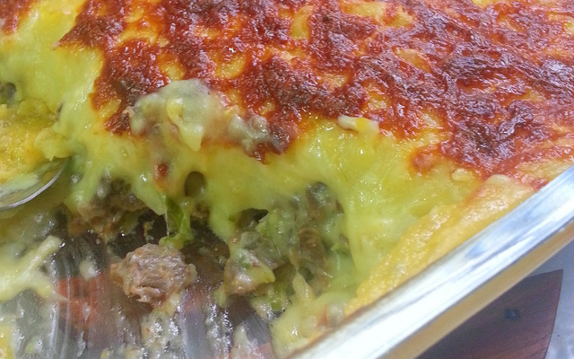 Escondidinho com batata baroa