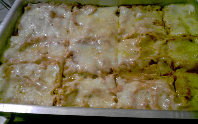 Lasanha de frango cremosa