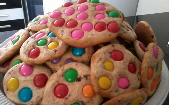 Cookies com pedaços de chocolate