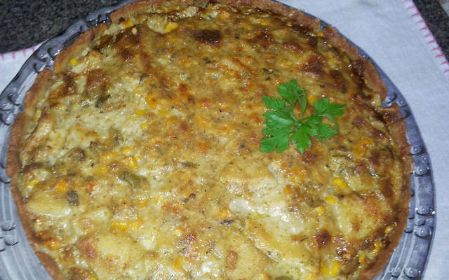 Torta de palmito da juçara