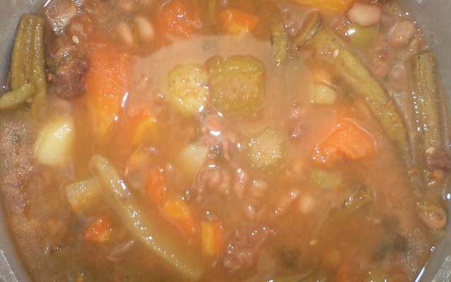 Feijão com carne de sol