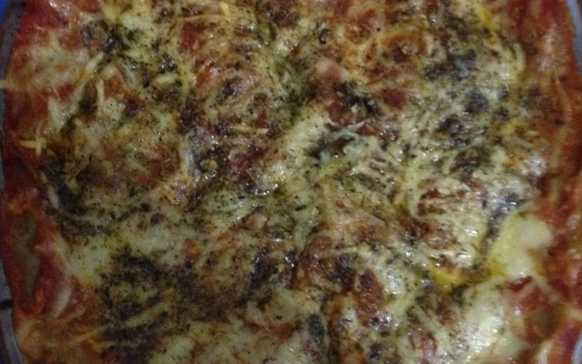 Lasanha de berinjela com brocólis