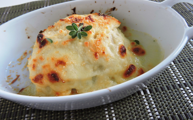 Lasanha de carne de siri da ABIMAPI