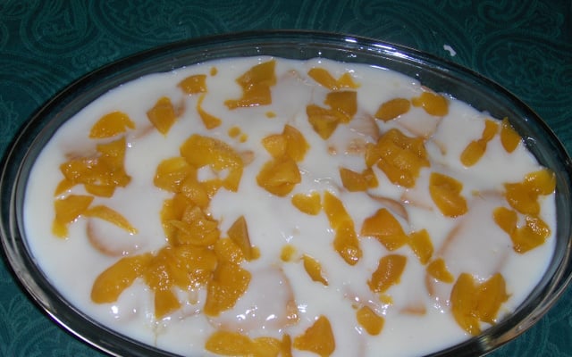 Torta de pêssego rápida