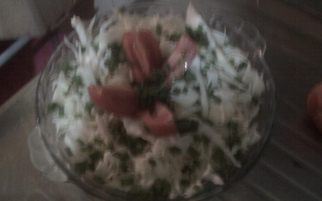 Salada de repolho (crú)